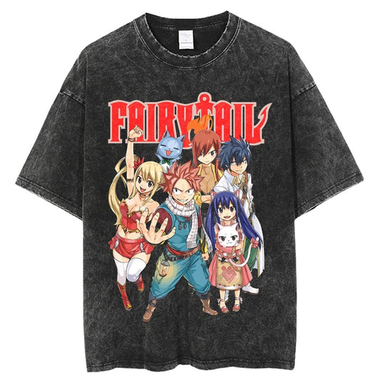 Fairy Tail Shirt Vintage Oversized Anime Graphic Shirt