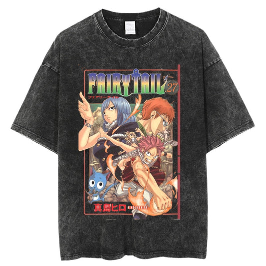 Fairy Tail Vintage Shirt Oversized Anime Graphic Shirt