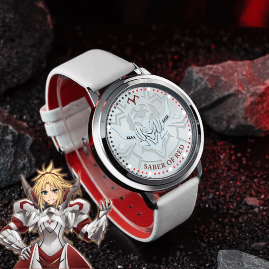 Fate Apocrypha Watch LED Mordred Red Saber Anime Jewelry