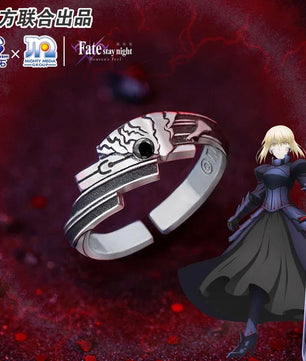 Fate Stay Night Heaven's Feel Saber Alter 925 Sterling Silver Ring