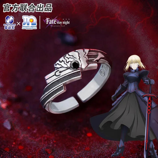 Fate Stay Night Heaven's Feel Saber Alter 925 Sterling Silver Ring