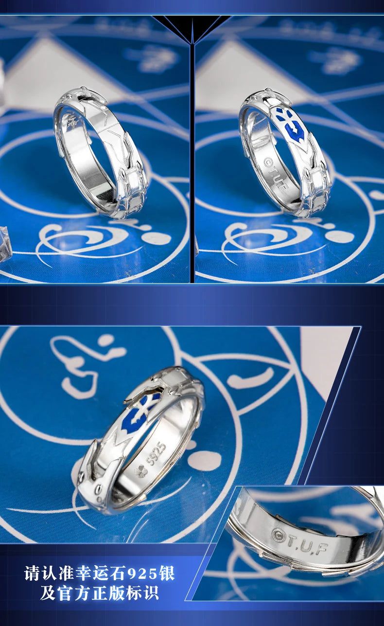 Fate Stay Night Heaven's Feel Saber Altria Pendragon Sterling Silver Ring