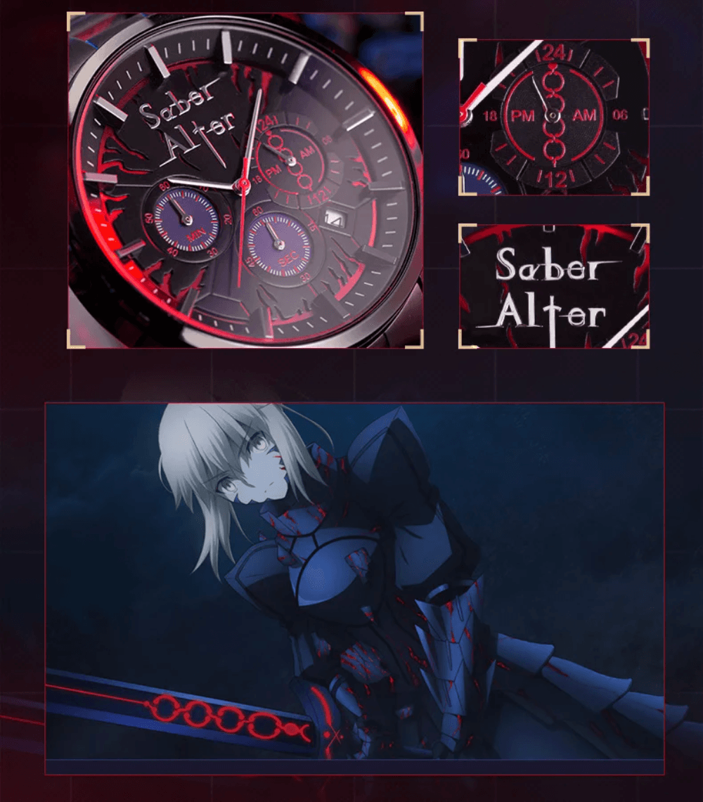 Fate Stay Night Heaven's Feel Watch Saber Alter Anime Jewelry