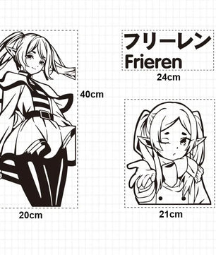 Frieren Beyond Journey's End Frieren PC Case Anime Sticker Decal