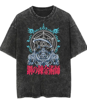 Fullmetal Alchemist Alphonse Shirt Vintage Style Anime Shirt
