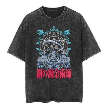 Fullmetal Alchemist Alphonse Shirt Vintage Style Anime Shirt