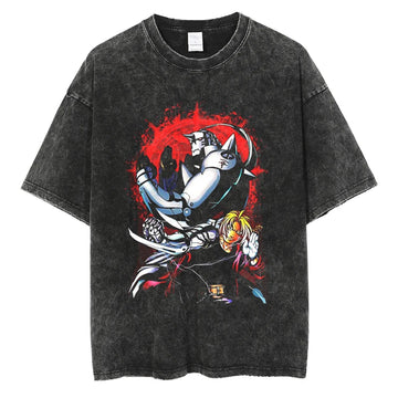 Fullmetal Alchemist Edward Alphonse Shirt Vintage Style Anime Shirt