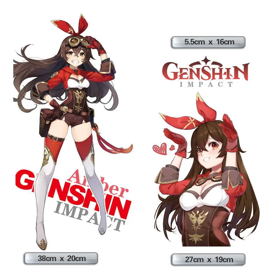 Genshin Impact Amber PC Case Anime Sticker Decal