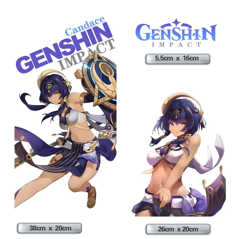 Genshin Impact Candace Anime PC Case Sticker