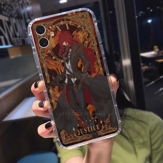Genshin Impact Diluc Anime Phone Case for IPhone 6-14 Pro Max