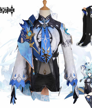 Genshin Impact Eula Cosplay Costume 10pc Anime Cosplay Set