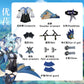 Genshin Impact Eula Cosplay Costume 10pc Anime Cosplay Set