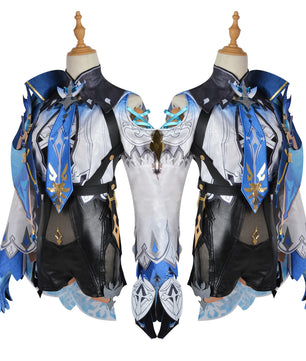 Genshin Impact Eula Cosplay Costume 10pc Anime Cosplay Set