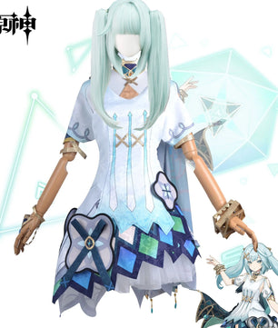 Genshin Impact Faruzan Cosplay Outfit With Wig 8pcs Full Set