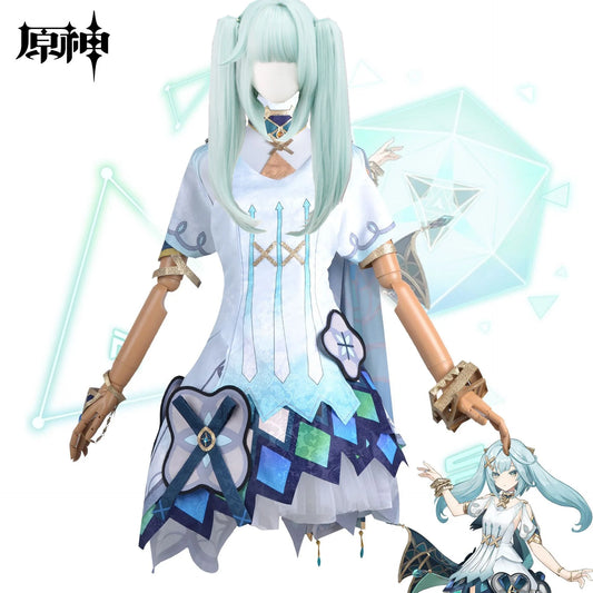 Genshin Impact Faruzan Cosplay Outfit With Wig 8pcs Full Set