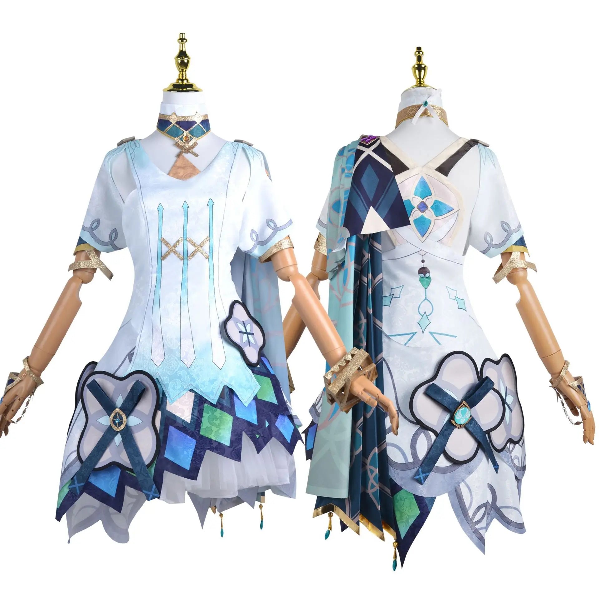 Genshin Impact Faruzan Cosplay Outfit With Wig 8pcs Full Set