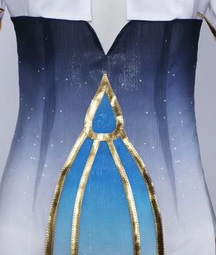 Genshin Impact Focalors Cosplay 4pc Anime Cosplay Costume Set