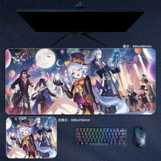 Genshin Impact Fontaine Characters Mouse Pad