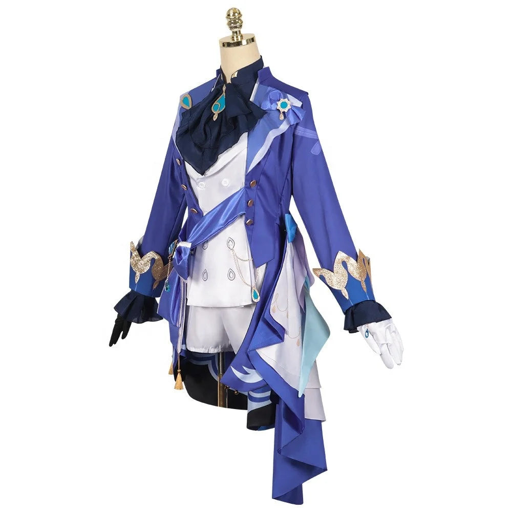 Genshin Impact Furina Cosplay 7pc Anime Cosplay Costume Set