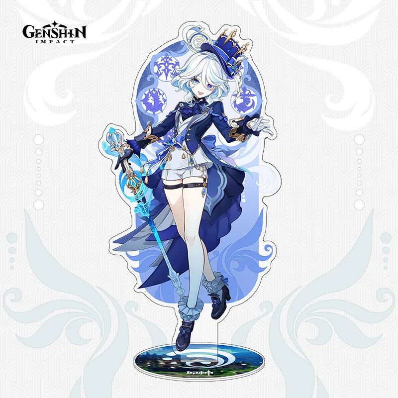 Genshin Impact Furina Figure Acrylic Stand Fiberglass Desk Decor