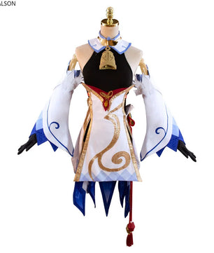 Genshin Impact Ganyu Cosplay Costume 9pc Anime Cosplay Set