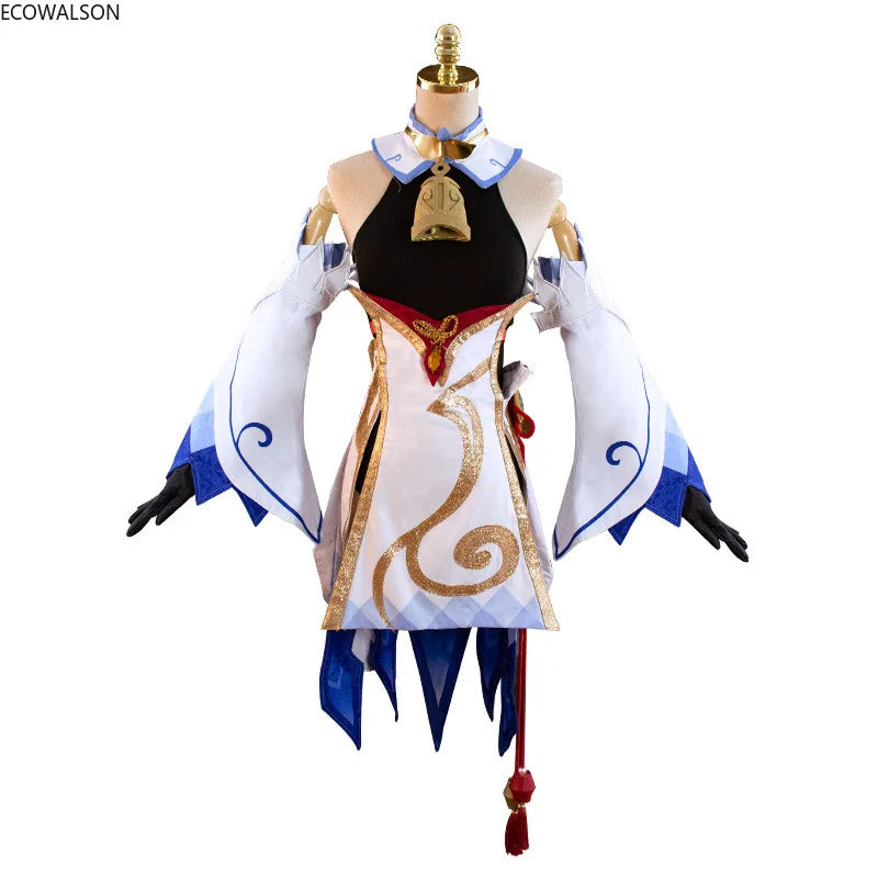 Genshin Impact Ganyu Cosplay Costume 9pc Anime Cosplay Set