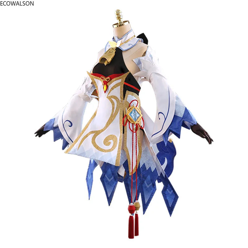 Genshin Impact Ganyu Cosplay Costume 9pc Anime Cosplay Set