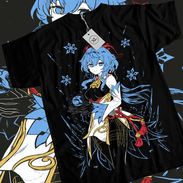 Genshin Impact Ganyu T-shirt Cotton Anime Shirt