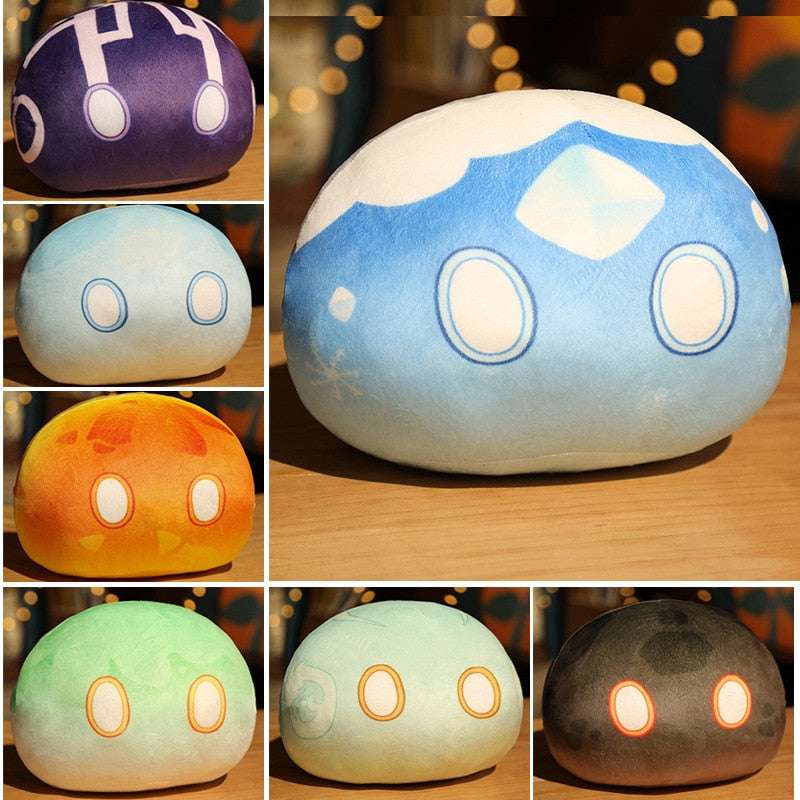 Genshin Impact God Anime Pendant Plush Pillow Cushion Slime