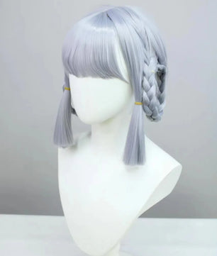 Genshin Impact Kamisato Ayaka Cosplay Outfit With Wig 13pcs Set