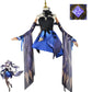 Genshin Impact Keqing Opulent Splendor Cosplay Outfit With Wig