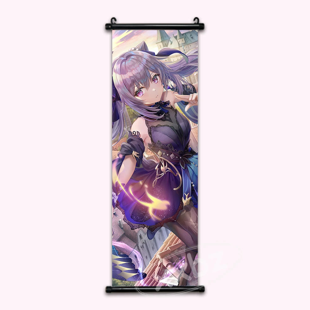 Genshin Impact Kequing Anime Poster Canvas Scroll