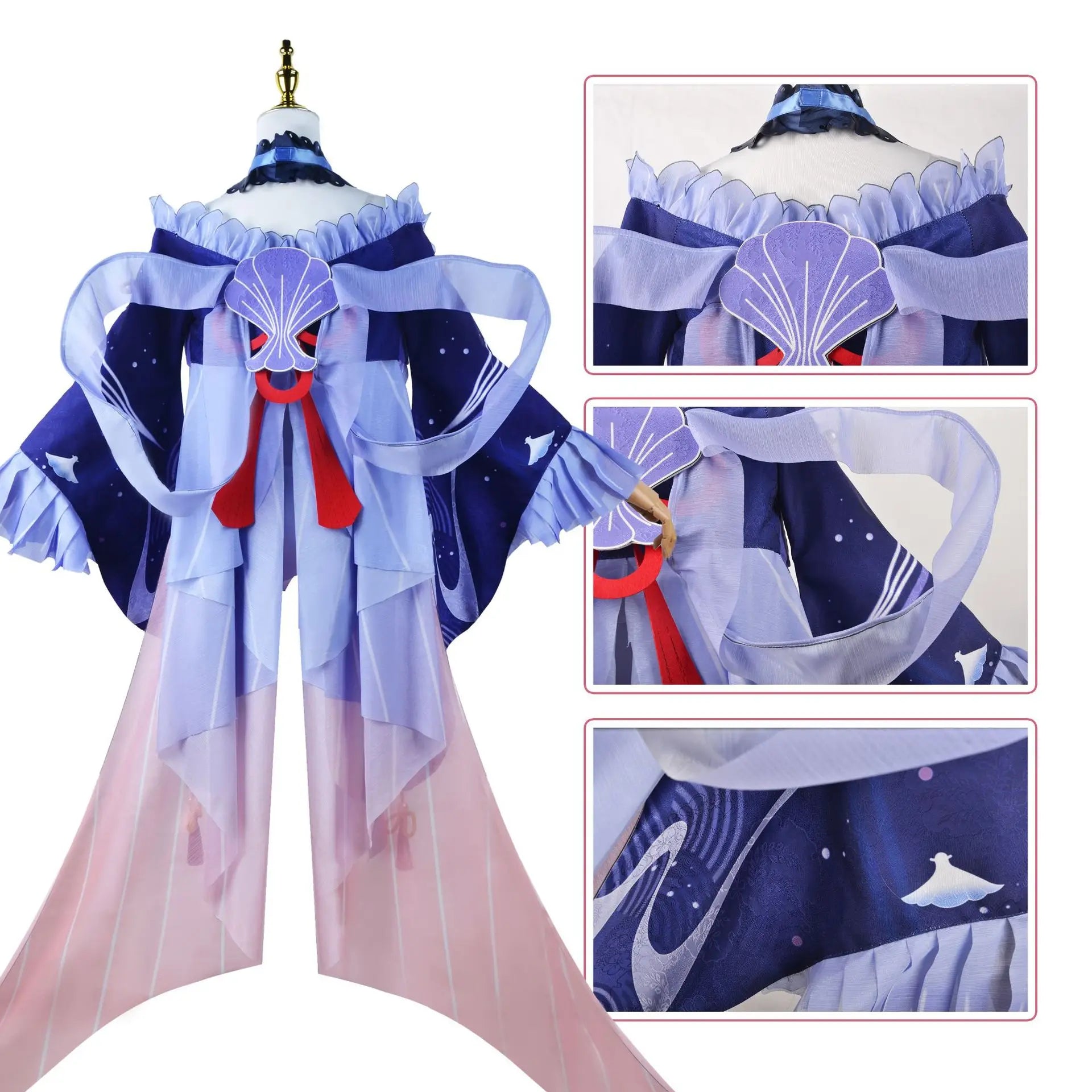 Genshin Impact Kokomi Cosplay 10pc Set Anime Cosplay Costume