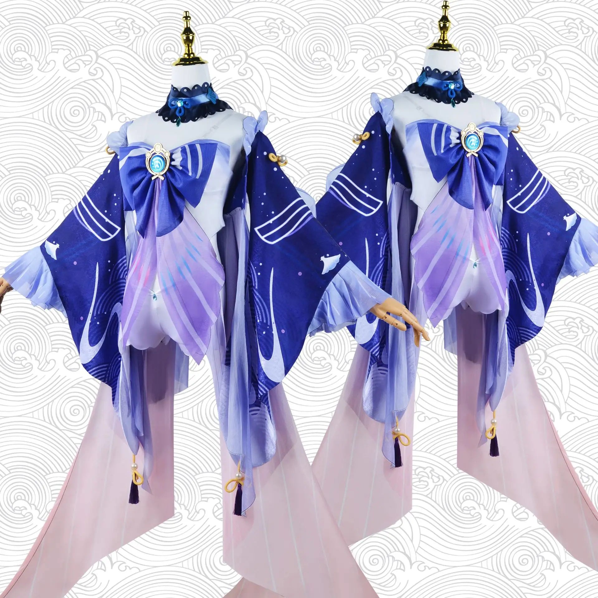 Genshin Impact Kokomi Cosplay 10pc Set Anime Cosplay Costume