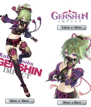 Genshin Impact Kuki Shinobu Anime PC Case Sticker