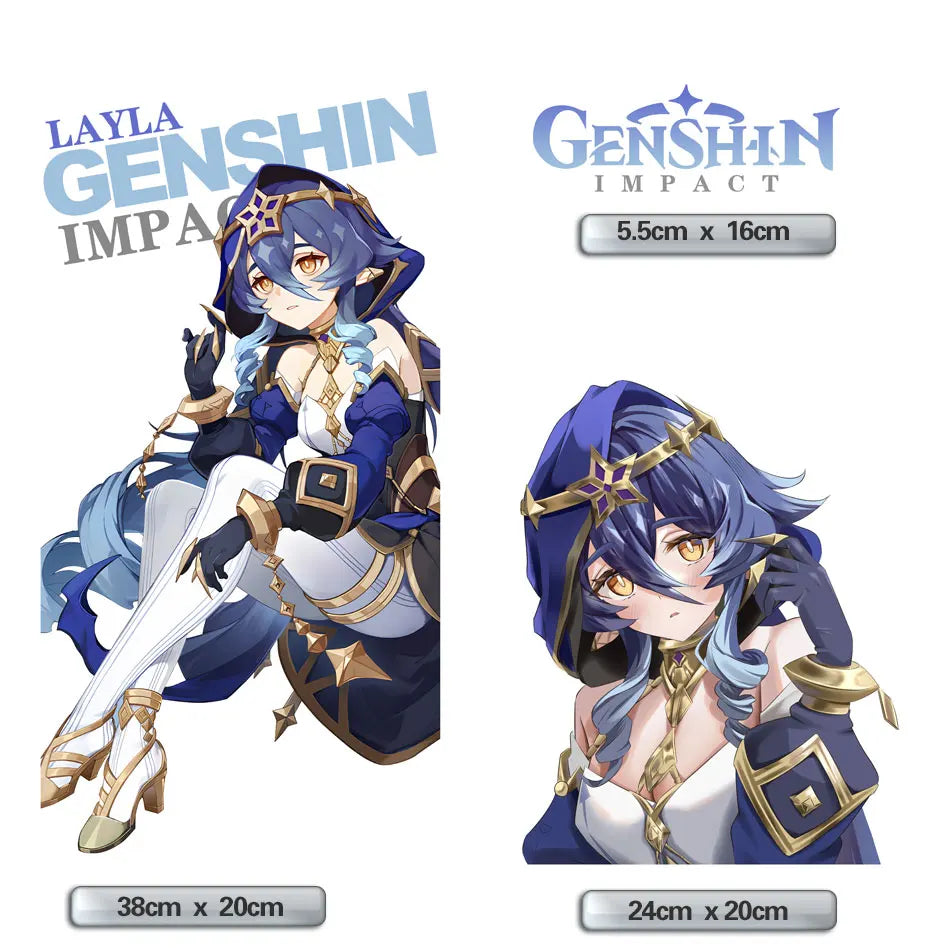 Genshin Impact Layla Anime PC Case Sticker