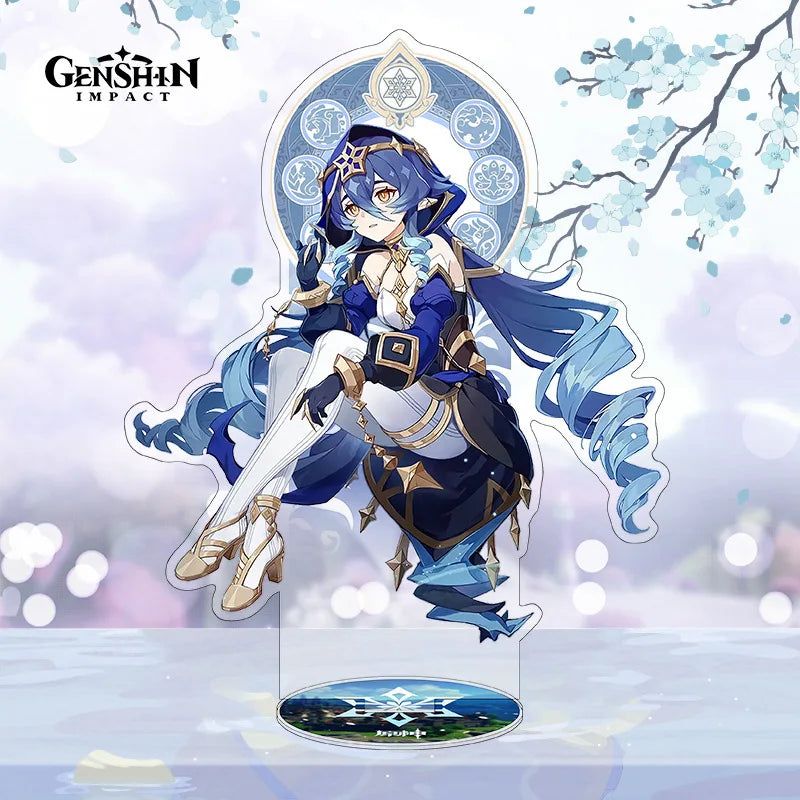 Genshin Impact Layla Figure Acrylic Stand Fiberglass Desk Decor