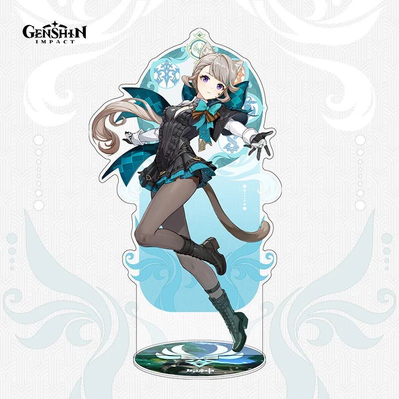 Genshin Impact Lynette Figure Acrylic Stand Fiberglass Desk Decor