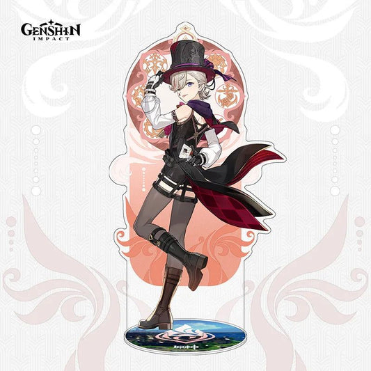 Genshin Impact Lyney Figure Acrylic Stand Fiberglass Desk Decor