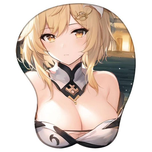 Genshin Impact Mouse Pad Lumine 3D Silicone Support Mouse Pad