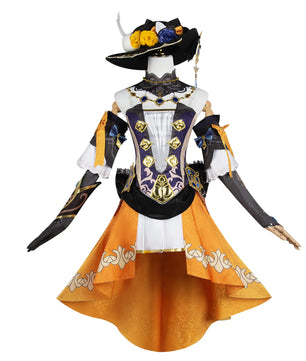 Genshin Impact Navia Cosplay With Wig 14pcs Anime Costume Set