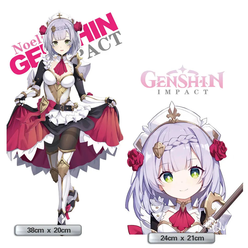 Genshin Impact Noelle Anime PC Case Sticker