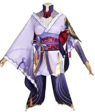 Genshin Impact Raiden Shogun Baal Cosplay Outfit With Wig 10pcs Set
