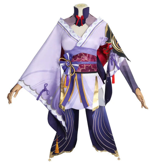 Genshin Impact Raiden Shogun Baal Cosplay Outfit With Wig 10pcs Set