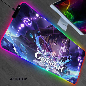 Genshin impact RGB Gaming Anime Mouse Pad Desk Mat