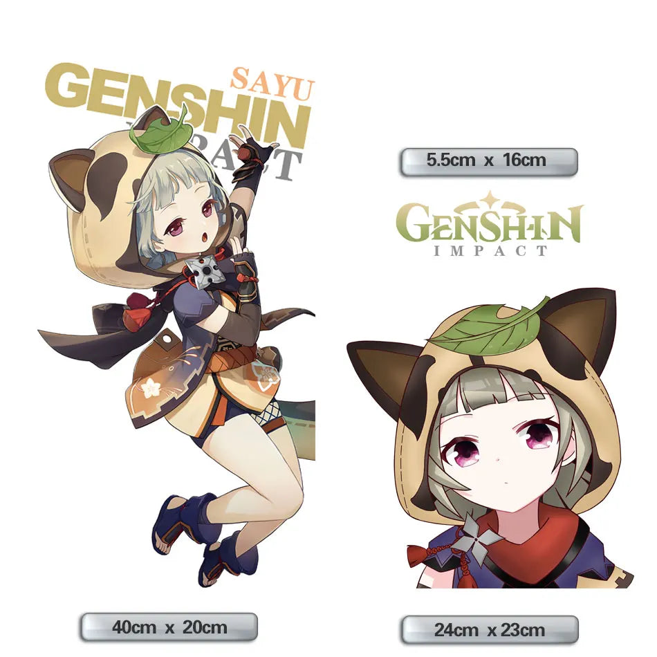 Genshin Impact Sayu Anime PC Case Sticker