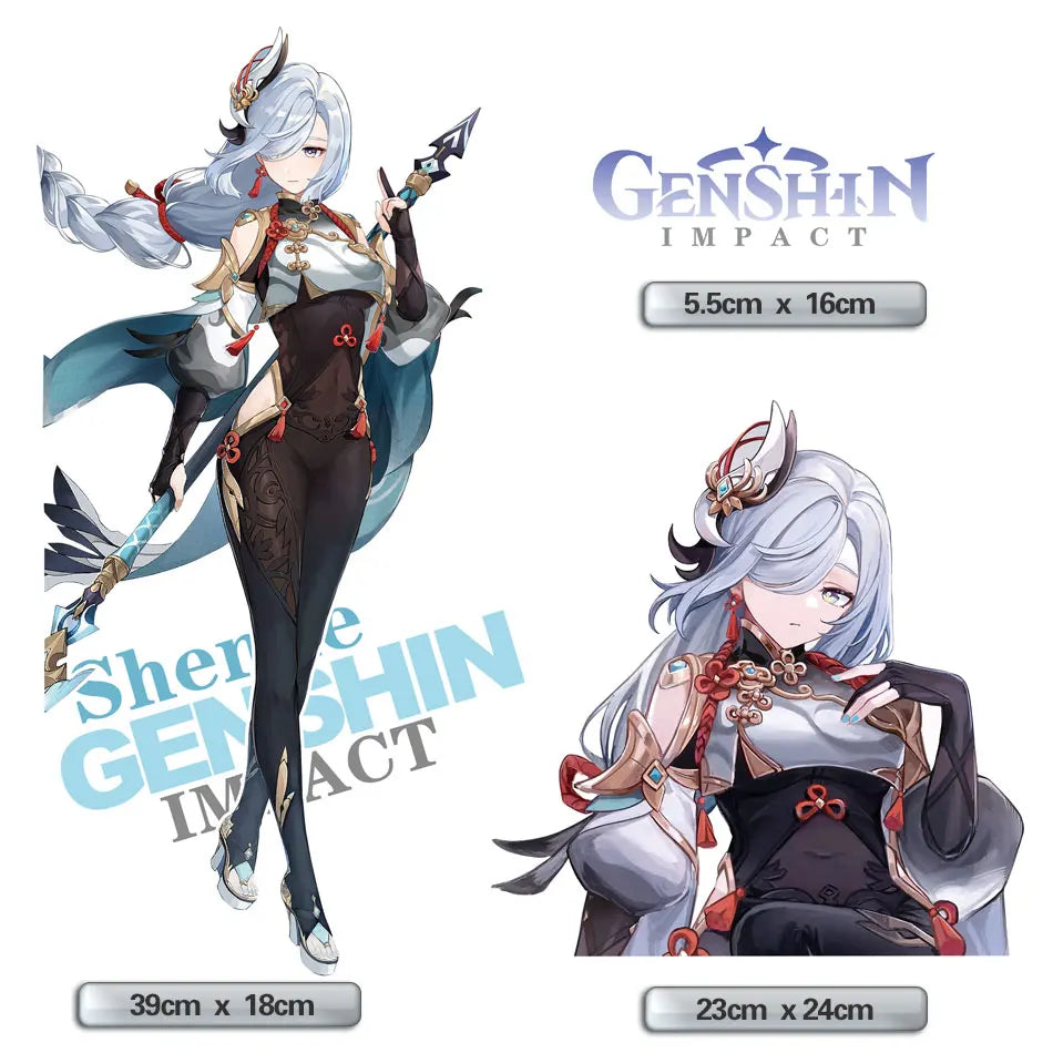 Genshin Impact Shenhe Anime PC Case Sticker