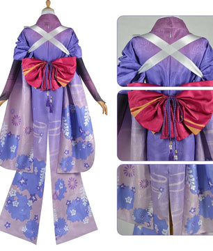 Genshin Impact Shogun Raiden Ei Makoto Beelzebul Cosplay Outfit With Wig