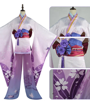 Genshin Impact Shogun Raiden Ei Makoto Beelzebul Cosplay Outfit With Wig