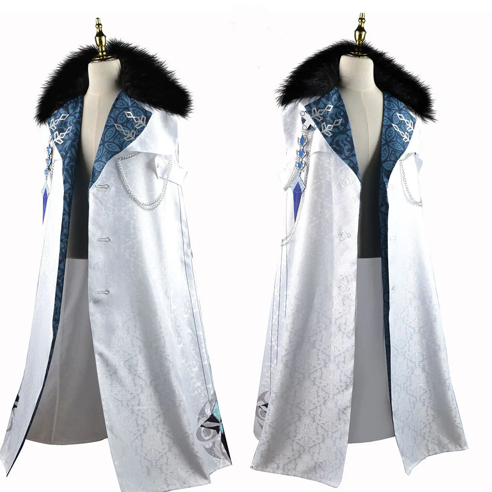 Genshin Impact Tartaglia & Fatui Cosplay Cloak Anime Costume With Scarf